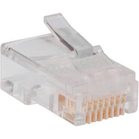 RJ45 Plugs for Round Solid / Stranded Conductor 4-pair Cat5e Cable, 100-Pack
