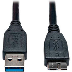 3ft USB 3.0 SuperSpeed Device Cable A Male to Micro-B Male Black