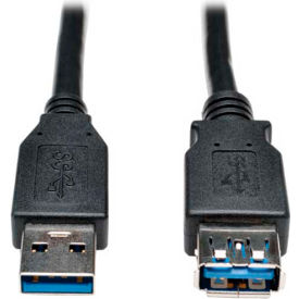 USB 3.0 SuperSpeed Extension Cable (AA M/F) Black, 6-ft.