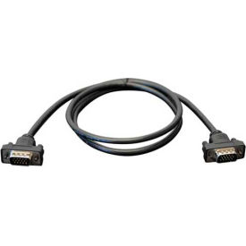 Low-Profile VGA High-Resolution RGB Coaxial Cable (HD15 M/M), 6 ft.