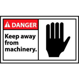 Graphic Machine Labels - Danger Keep Away From Machinery