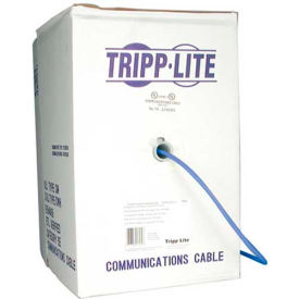 1000ft Cat6 550MHz Gigabit Bulk Solid PVC Cable, Blue, 1000', Non-Plenum