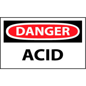 Machine Labels - Danger Acid