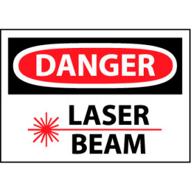 Machine Labels - Danger Laser Beam with Graphic