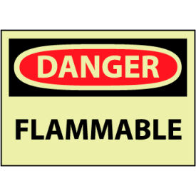 Machine Labels - Glow - Danger Flammable