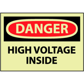 Machine Labels - Glow - Danger High Voltage Inside