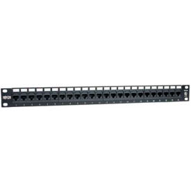 24-Port 1U Rack-Mount Cat6/Cat5 110 Patch Panel, 568B, RJ45 Ethernet, TAA Compliant