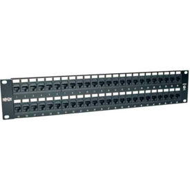 48-Port 2U Rack-Mount Cat6/Cat5 110 Patch Panel, 568B, RJ45 Ethernet, TAA Compliant