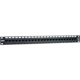 24-Port 1U Rack-Mount Cat5e 110 Patch Panel, 568B, RJ45 Ethernet, TAA