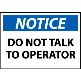 Machine Labels - Notice Do Not Talk To Operator