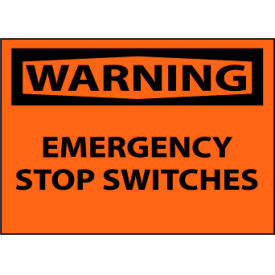 Machine Labels - Warning Emergency Stop Switches