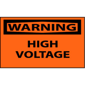 Machine Labels - Warning High Voltage