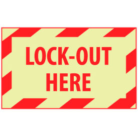 Graphic Machine Glow Labels - Lock-Out Here