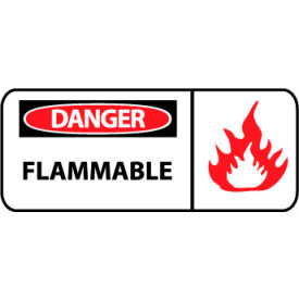 Pictorial OSHA Sign - Plastic - Danger Flammable