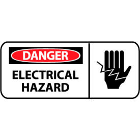 Pictorial OSHA Sign - Vinyl - Danger Electrical Hazard