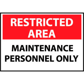 Restricted Area Aluminum - Maintenance Personnel Only