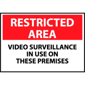 Restricted Area Plastic - Video Surveillance In Use On These Premises