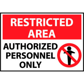 Restricted Area Aluminum - Authorized Personnel Only