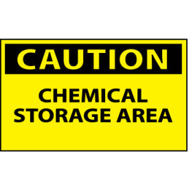 Machine Labels - Caution Chemical Storage Area