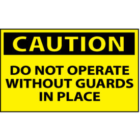 Machine Labels - Caution Do Not Operate Without Guards In Place