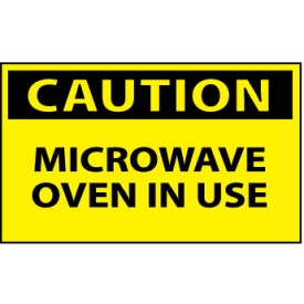 Machine Labels - Caution Microwave Oven In Use