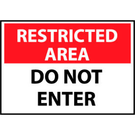Restricted Area Plastic - Do Not Enter