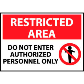 Restricted Area Plastic - Do Not Enter - Authorized Personnel Only