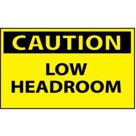 Machine Labels - Caution Low Headroom
