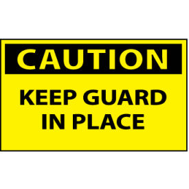 Machine Labels - Caution Keep Guard In Place
