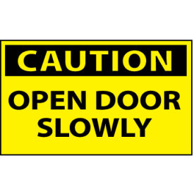 Machine Labels - Caution Open Door Slowly