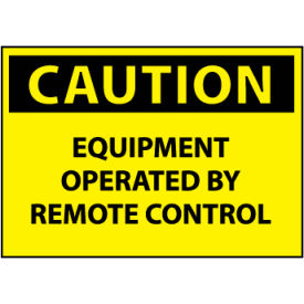 Machine Labels - Caution Equipment Operated By Remote Control