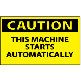 Machine Labels - Caution This Machine Starts Automatically