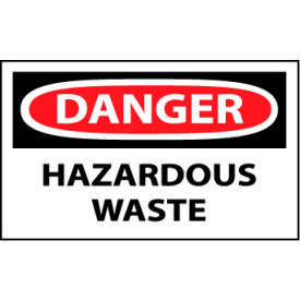 Machine Labels - Danger Hazardous Waste