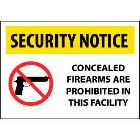 Security Notice: Concealed Firearms Prohibited