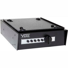 Pistol Safe, 1 Gun Capacity, 7-1/2"W x 10-1/2"D x 2-1/2"H, Black