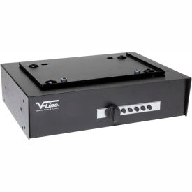 Hide-Away Portable Pistol Safe, 2 Gun Capacity 12-1/2"W x 9"D x 3-1/2"H Black
