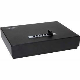 Tactical Top Draw Pistol Safe, 2 Gun Capacity, 12"W x 9"D x 2-1/2"H Black