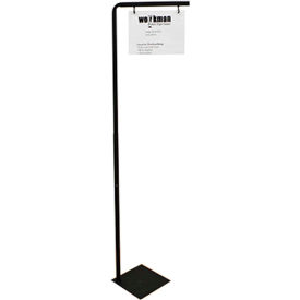 Pallet Sign Holder, Adjustable 40" -70" H Black