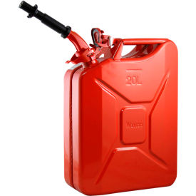 Jerry Can w/Spout & Spout Adapter, Red, 20 Liter/5 Gallon Capacity