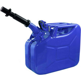 Jerry Can w/Spout & Spout Adapter, Blue, 10 Liter/2.64 Gallon Capacity