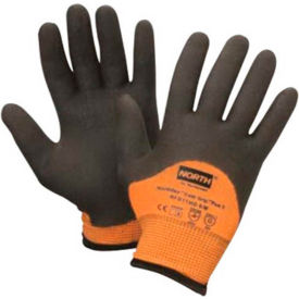 Cut-Resistant Gloves, Hi-Vis Orange/Black, Size M, 1 Pair