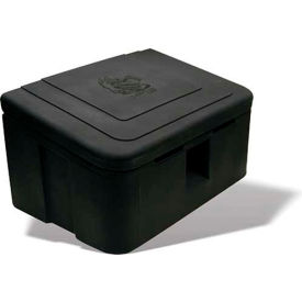 Salt Storage Box, 36"L x 24"W x 20"H, 350 lb. Capacity, Black, Polyethylene