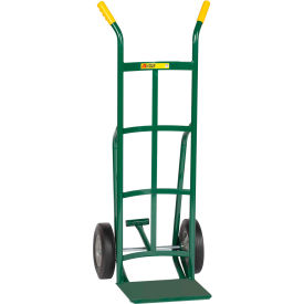 Reinforced Nose Hand Truck - 10" Rubber with Foot Kick & Dual Handle