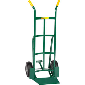 Shovel Nose Hand Truck - Pneumatic with Foot Kick & Dual Handle