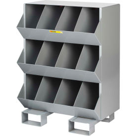 Welded Steel Stationary Storage Bin 32"L x 20"W x45-1/2"H 12 Openings