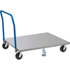 Pallet Dolly PDSH4048-6PH with Pipe Handle - Solid Deck - 40 x 48