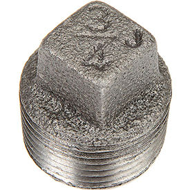 3/4 In. Black Malleable Square Head Plug 150 PSI Lead Free