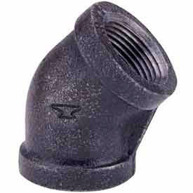 3/4 In. Black Malleable 45 Degree Elbow 150 PSI Lead Free