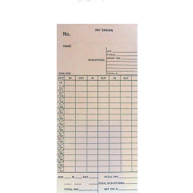 Time Cards for BX-1500, Monthly/Semi-Monthly, 250/Pack