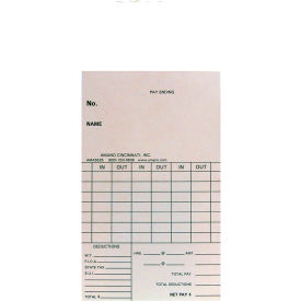 Time Cards for BX-1500, Weekly, 250/Pack